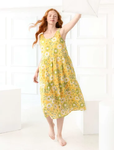 Kleid „Bouquet“ aus Öko-Baumwollgewebe - goldregen