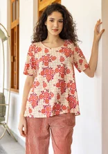 “Rema” organic cotton jersey top - oyster