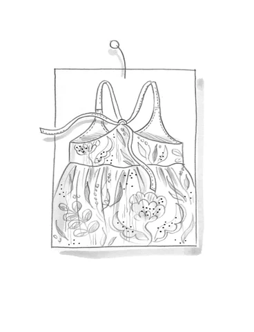 Robe "Artichoke" en tissu de coton biologique - hibiscus foncé