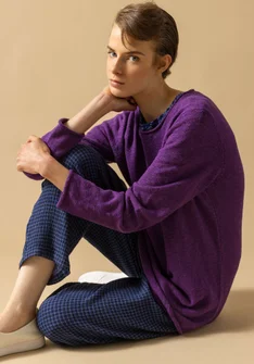 “Abby” favourite sweater in organic/recycled cotton - plum