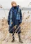 “Svalbard” woven organic cotton quilted coat (ink blue S)