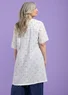 Robe en coton biologique tissé (blanc cassé S)