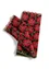 “Anemone” organic wool fingerless gloves (cranberry One Size)