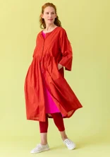 “Agnes” woven dress in organic cotton - copper