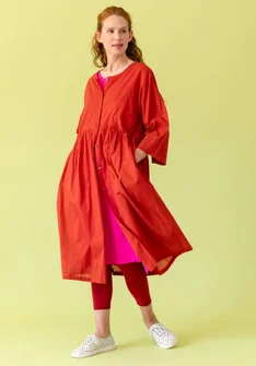 Kleid „Agnes“ aus Bio-Baumwollgewebe - kupfer