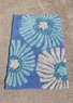 “Poppies” bathroom mat in organic cotton (sea blue One Size)