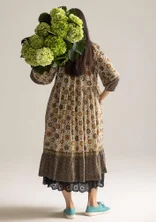 “Suzani” woven organic cotton dress - natural