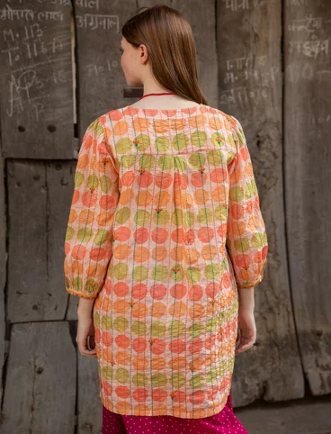 Kleid „Sun“ aus Bio-Baumwollgewebe - dunkelrosa