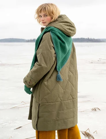 “Svalbard” woven quilted coat - hawthorn