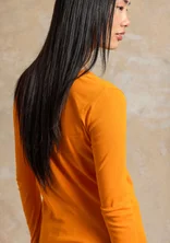 Organic cotton jersey top - carrot