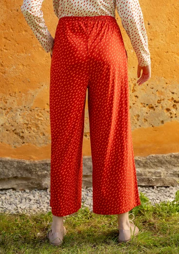 Pantalon en jersey « Arholma » en coton biologique/modal - cuivre