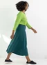 Organic cotton/modal jersey skirt (rainforest green S)