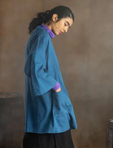 Kimono «Georgia» i økologisk bomull - indigofera
