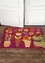 “Flower Pots” doormat in coir fiber (dark hibiscus One Size)