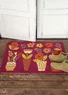 “Flower pots” coir doormat (dark hibiscus One Size)