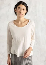 Jersey top in organic cotton - ecru