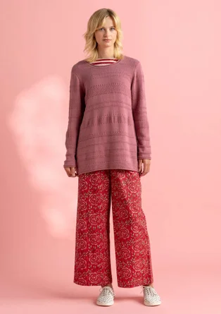 “Edna” recycled cotton favourite sweater - terrazzo pink