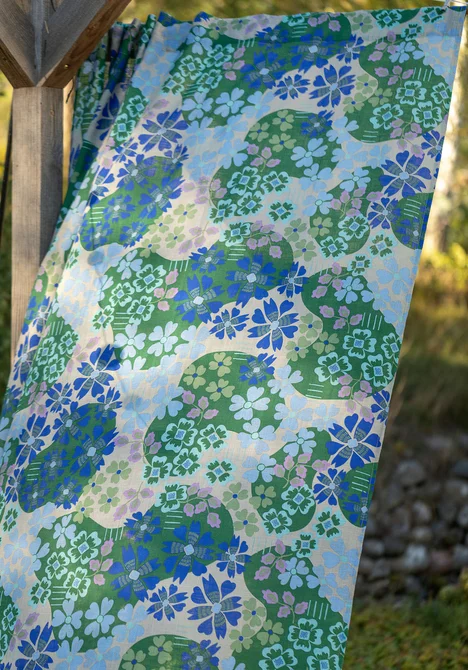 Gardin "Anaya" i ekologisk bomull - malakit