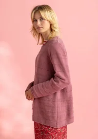 Pull Bästis ”Edna” en coton recyclé - rose terrazzo