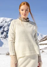 Pull "Forgetmenot" en alpaga mélangé - écru