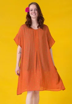 Kleid „Mirabelle“ aus Viskose - gebranntes orange