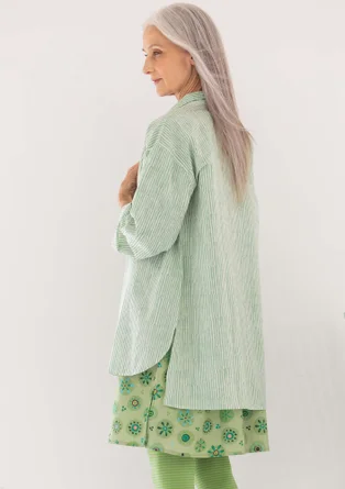 Chemise ”Millie” en coton biologique tissé - menthe poivrée