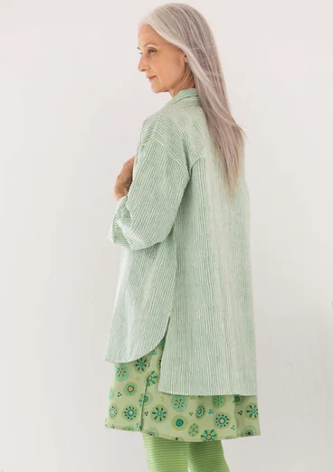 Chemise ”Millie” en coton biologique tissé - menthe poivrée