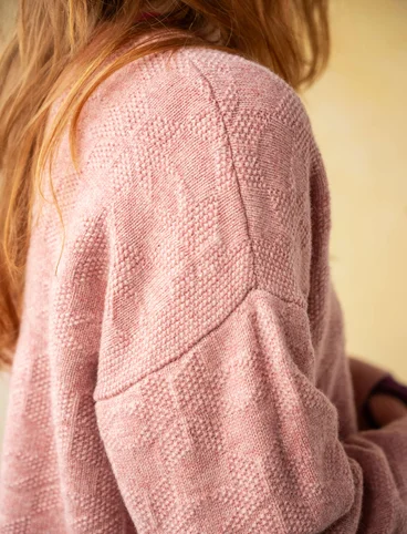 Pull "Vega" en laine d'agneau - rose cendrée/chiné