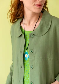 “Daisy” woven organic cotton jacket - dusty green