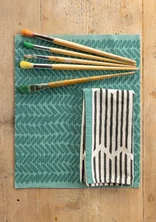 “Play” place mat in organic cotton - artemisia