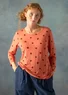 “Terrazzo” top in lyocell/spandex (apricot XS)