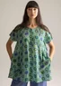 “Suzani” woven organic cotton tunic (mint M)