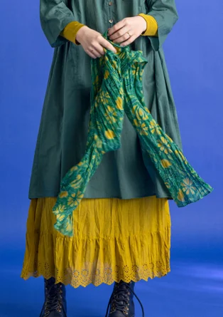 “Hedda” organic cotton shawl  - malachite