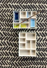 “Play” ceramic palette - turquoise