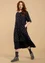 Woven dress in organic cotton (black XL)