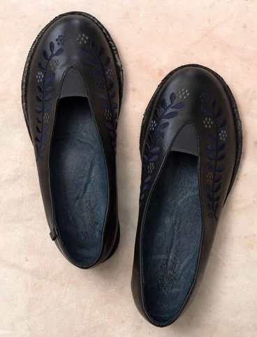 Chaussures ¨Lily¨ en cuir nappa - noir