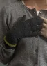 Gants tactiles en coton biologique/ laine (gris cendré foncé Taille unique)