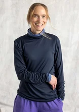 Lyocell/spandex jersey turtleneck - ink blue