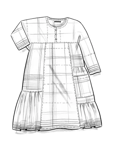 Kleid „Fields“ aus Baumwollgewebe - ungefärbt