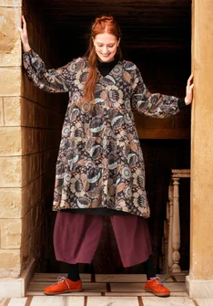 Woven “Okinawa” dress in cotton - black