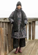 “Nova Scotia” quilted, woven organic cotton coat - dark ash grey