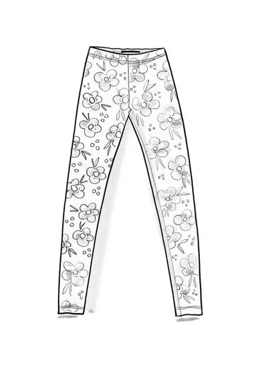 “Canvas” jersey leggings in lyocell/spandex - physalis