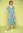 Tricot jurk "Luisa" van biologisch katoen - aquagroen
