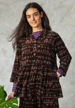 “Paraguay” velour jacket in organic cotton/recycled polyester - mullberry