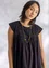 Kleid „Pezenas“ aus Bio-Baumwollgewebe (schwarz S)
