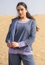 “Daisy” top in organic cotton - carbon