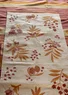 “Olives” printed hallway runner in organic cotton (pumpkin One Size)