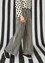 Striped jersey trousers made of organic cotton/modal (black/feather XXL)