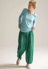 “Amina” woven organic cotton trousers - basil