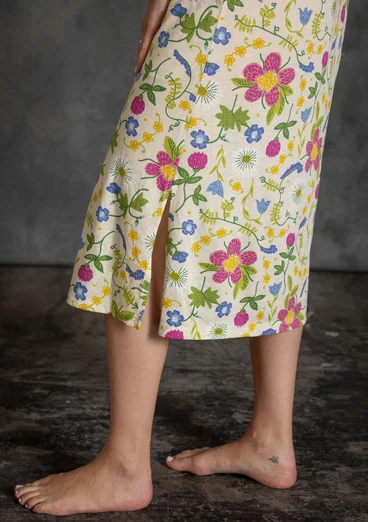 “Midsommarsol” organic cotton jersey dress - elderflower